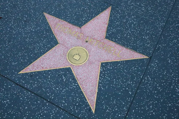 加利福尼亚州 霍利伍德 2019年5月20日 托马斯 米切尔在加利福尼亚州好莱坞的好莱坞名人堂中的明星 — 图库照片