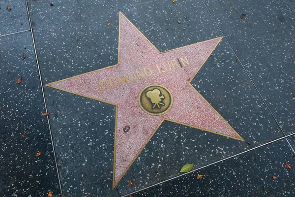 Usa California Hollywood Května 2019 Sigmund Lubin Hvězda Hollywood Walk — Stock fotografie