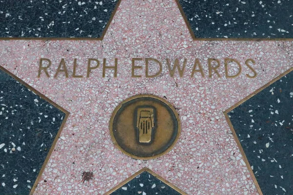 Usa California Hollywood May 2019 Ralph Edwards Star Hollywood Walk — Stock Photo, Image