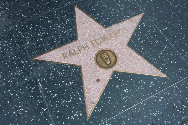 Usa California Hollywood May 2019 Ralph Edwards Star Hollywood Walk — Stock Photo, Image