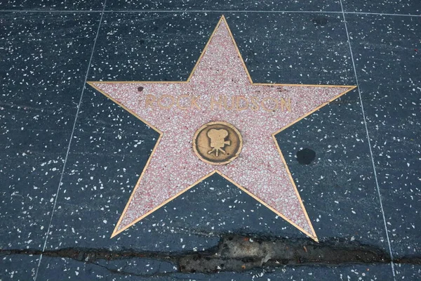 Usa California Hollywood 2019 Május Rock Hudson Star Hollywood Walk — Stock Fotó