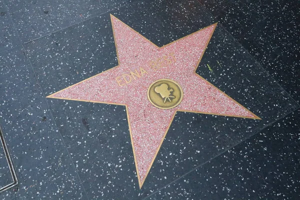 Usa Kalifornia Hollywood Maja 2019 Edna Najlepsza Gwiazda Hollywood Walk — Zdjęcie stockowe