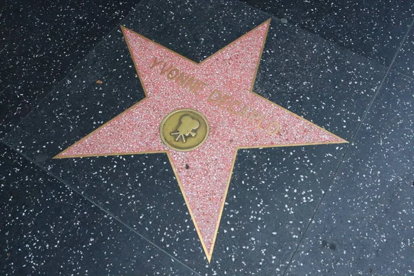 Usa California Hollywood May 2019 Yvonne Decarlo Star Hollywood Walk — Stock Photo, Image