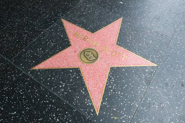 カリフォルニア州 カリフォルニア州ハリウッド ウォークのマーサ スコット星 — ストック写真