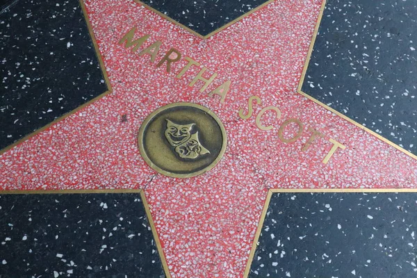 Usa Kalifornien Hollywood Maj 2019 Martha Scott Stjärna Hollywood Walk — Stockfoto