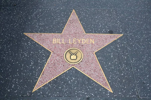 Usa California Hollywood May 2019 Bill Leyden Star Hollywood Walk — Stock Photo, Image