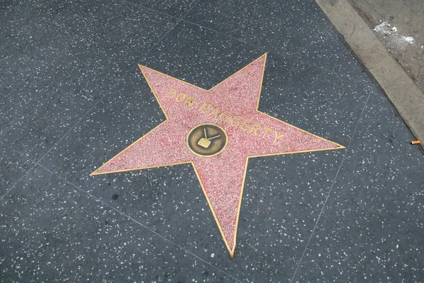 カリフォルニア州 ハリウッド ハリウッドでハリウッド ウォーク フェイムのドン ハガティスター — ストック写真