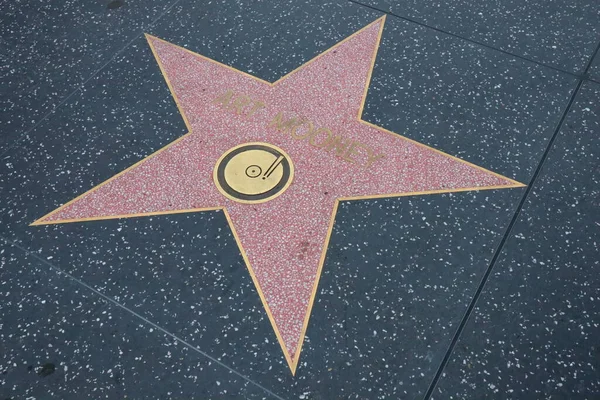 Usa Kalifornien Hollywood Maj 2019 Art Mooney Stjärna Hollywood Walk — Stockfoto