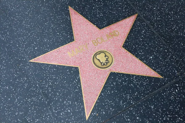 Usa California Hollywood Května 2019 Hvězda Mary Bolandové Hollywood Walk — Stock fotografie