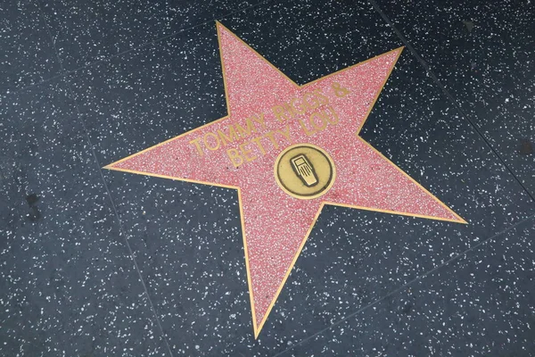 アメリカ カリフォルニア ハリウッド ハリウッド ウォーク 2019年5月20日 トミー リッグスとベティ ルーのハリウッド ウォーク — ストック写真