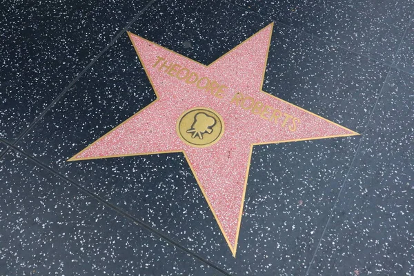 Usa California Hollywood Mei 2019 Theodore Roberts Bintang Hollywood Walk — Stok Foto