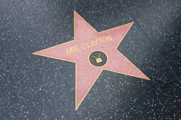 Usa California Hollywood May 2019 Jan Clayton Star Hollywood Walk — Stock Photo, Image