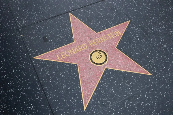 Usa California Hollywood May 2019 Leonard Bernstein Star Hollywood Walk — Stock Photo, Image