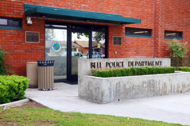 BELL (Los Angeles County), Kaliforniya, ABD - 31 Mayıs 2023: 6326 Pine Avenue, BELL Polis Departmanı