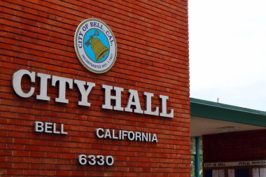 BELL (Los Angeles County), Kaliforniya, ABD - 31 Mayıs 2023: BELL Belediye Binası 6330 Pine Avenue