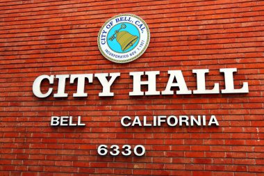 BELL (Los Angeles County), Kaliforniya, ABD - 31 Mayıs 2023: BELL Belediye Binası 6330 Pine Avenue