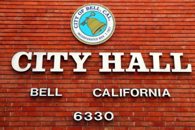 BELL (Los Angeles County), Kaliforniya, ABD - 31 Mayıs 2023: BELL Belediye Binası 6330 Pine Avenue