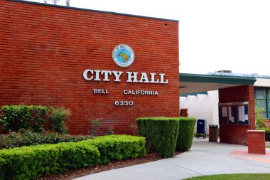 BELL (Los Angeles County), Kaliforniya, ABD - 31 Mayıs 2023: BELL Belediye Binası 6330 Pine Avenue
