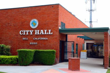 BELL (Los Angeles County), Kaliforniya, ABD - 31 Mayıs 2023: BELL Belediye Binası 6330 Pine Avenue