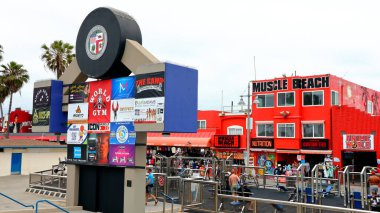 Venice Beach (Los Angeles), Kaliforniya, ABD - 1 Haziran 2023: Muscle Beach Venice Spor Salonu 1817 Ocean Front Walk