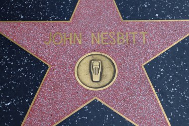 ABD, CALIFORNIA, HOLYWOOD - 29 Mayıs 2023: John Nesbitt Hollywood Şöhret Yolu, Kaliforniya 