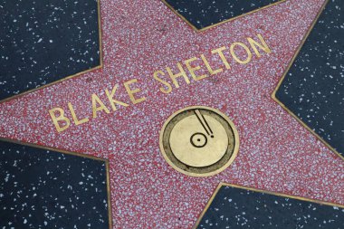 ABD, CALIFORNIA, HOLYWOOD - 29 Mayıs 2023: Blake Shelton Hollywood Şöhret Yolu, Kaliforniya 