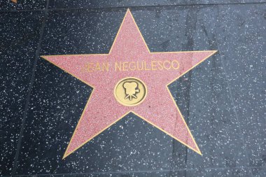 ABD, CALIFORNIA, HOLYWOOD - 29 Mayıs 2023: Jean Negulesco Hollywood Şöhret Yolu, Kaliforniya