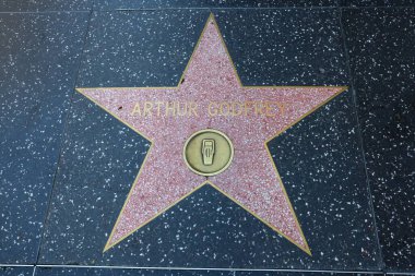 ABD, CALIFORNIA, HOLYWOOD - 29 Mayıs 2023: Hollywood, California 'daki Hollywood Şöhret Yolu' nun yıldızı Arthur Godfrey 
