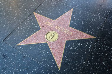 ABD, CALIFORNIA, HOLYWOOD - 29 Mayıs 2023: Joel McCrea Hollywood Şöhret Yolu, Kaliforniya 