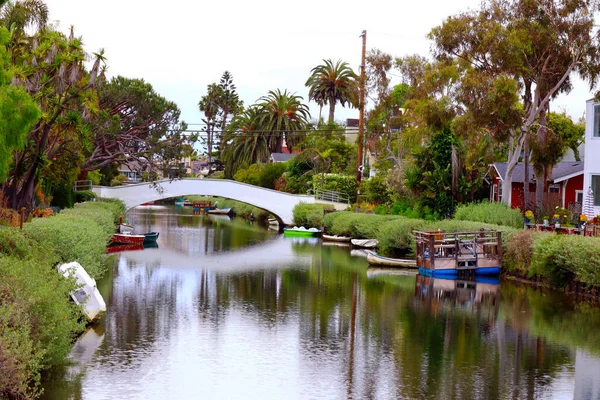 stock image Los Angeles, California, USA - June 1, 2023: VENICE CANALS, The Historic District of Venice Beach, City of Los Angeles, California