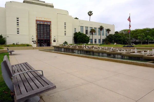 stock image Santa Monica, California, USA - May 31, 2023: The beautiful Santa Monica City Hall at Los Angeles County, California, United States