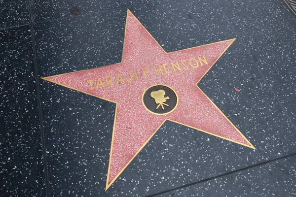 Usa California Hollywood Května 2023 Taraji Henson Hvězda Hollywood Walk — Stock fotografie