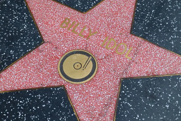 Usa Kalifornien Hollywood Maj 2023 Billy Idol Stjärna Hollywood Walk — Stockfoto