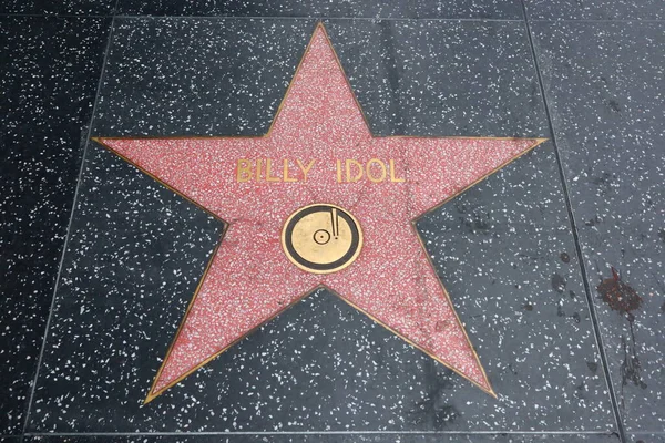 Usa California Hollywood Mei 2023 Bintang Billy Idol Hollywood Walk — Stok Foto