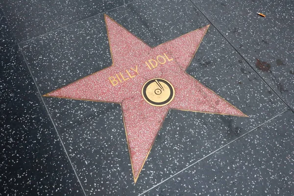 アメリカ カリフォルニア州 カリフォルニア州ハリウッド ウォークのビリー アイドルスター — ストック写真