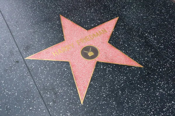 Usa California Hollywood Května 2023 Hvězda Harryho Friedmana Hollywood Walk — Stock fotografie