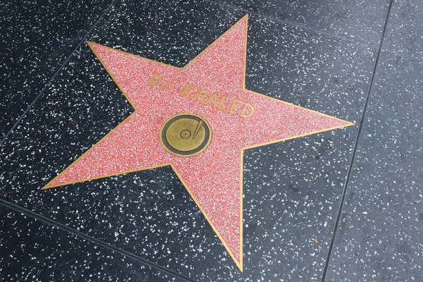 Usa Kalifornia Hollywood Maja 2023 Khaled Gwiazdą Hollywood Walk Fame — Zdjęcie stockowe