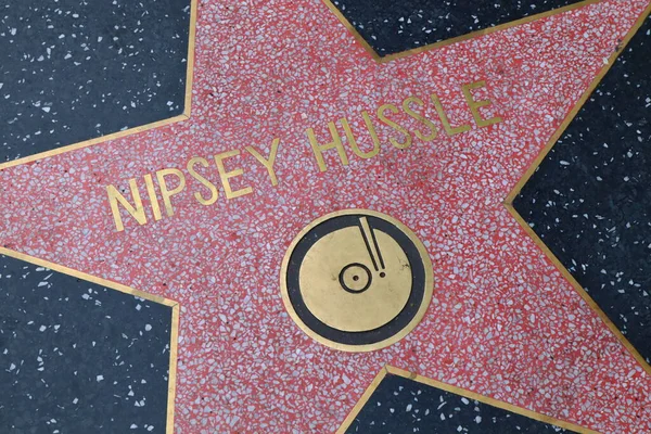 アメリカ カリフォルニア州 カリフォルニア州ハリウッド ウォーク フェイムのニッシー ハッスルスター — ストック写真