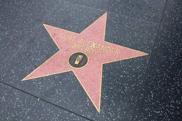 Usa Kalifornia Hollywood Maja 2023 Kurt Alexander Big Boy Gwiazda — Zdjęcie stockowe