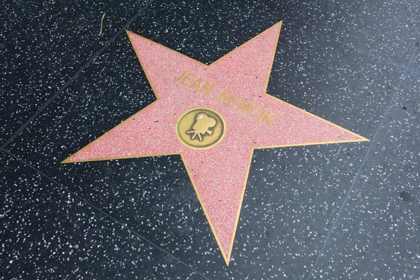 Usa Kalifornia Hollywood Maja 2023 Gwiazda Jean Renoir Hollywoodzkiej Alei — Zdjęcie stockowe