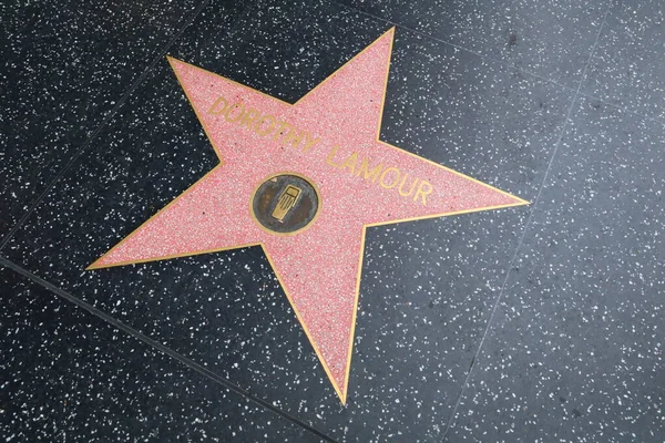 Usa Kalifornien Hollywood Maj 2023 Dorothy Lamour Stjärna Hollywood Walk — Stockfoto