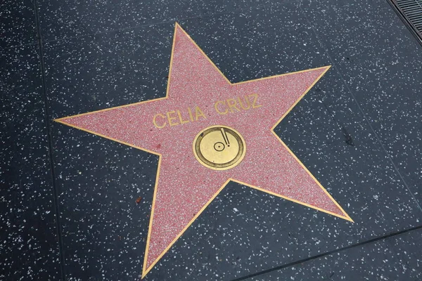 Usa California Hollywood May 2023 Celia Cruz Star Hollywood Walk — Stock Photo, Image