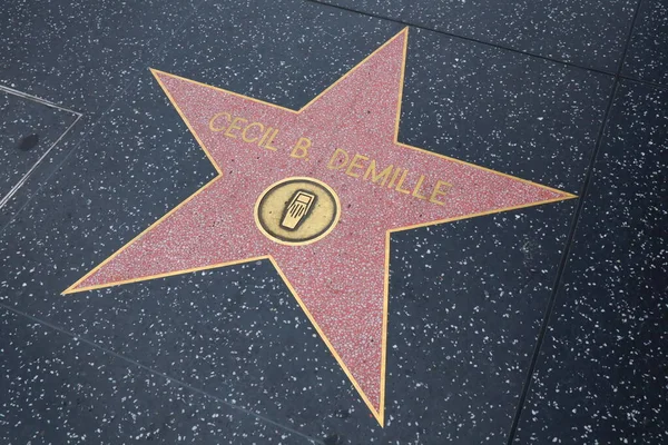 Usa California Hollywood May 2023 Cecil Demille Star Hollywood Walk — Stock Photo, Image