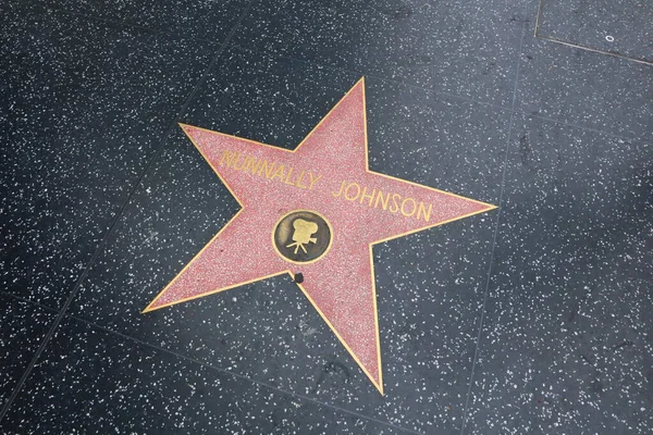 Usa California Hollywood May 2023 Nunnally Johnson Star Hollywood Walk — Stock Photo, Image