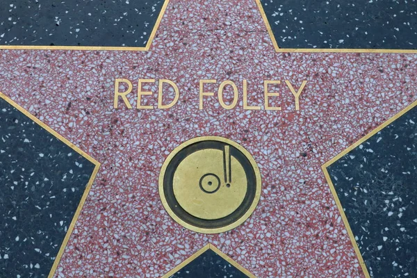 Usa California Hollywood May 2023 Red Foley Star Hollywood Walk — Stock Photo, Image