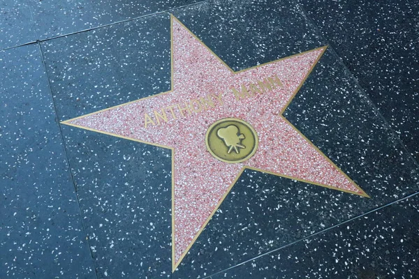 アメリカ合衆国 カリフォルニア州カリフォルニア州ハリウッド ウォークのアンソニー マン星 — ストック写真
