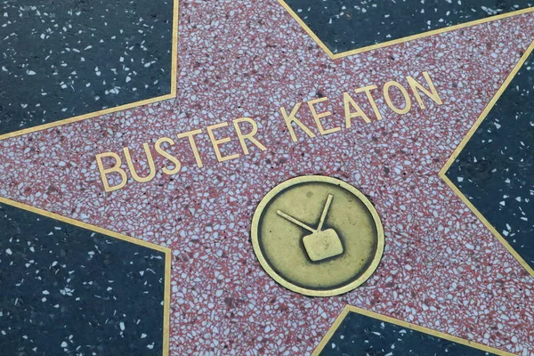 Usa California Hollywood May 2023 Buster Keaton Star Hollywood Walk — Stock Photo, Image