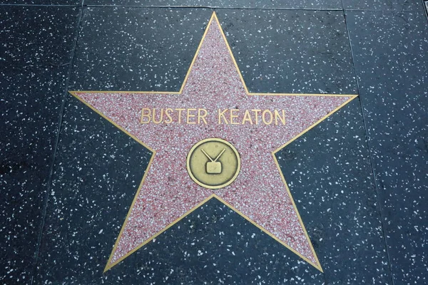 stock image USA, CALIFORNIA, HOLLYWOOD - May 29, 2023: Buster Keaton star on the Hollywood Walk of Fame in Hollywood, California 