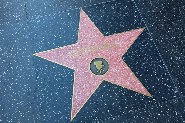 Сша Калифорния Голливуд Мая 2023 Года Звезда Кристен Белл Голливудской — стоковое фото