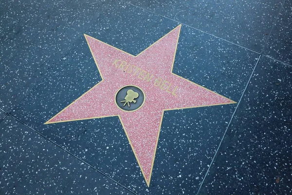 Eua California Hollywood Maio 2023 Kristen Bell Estrela Calçada Fama — Fotografia de Stock